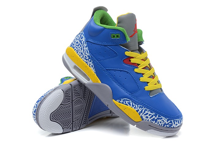 Nouveautes Air Jordan Spizike 3.5 Retro Chaussures Hommes Bleu (2)